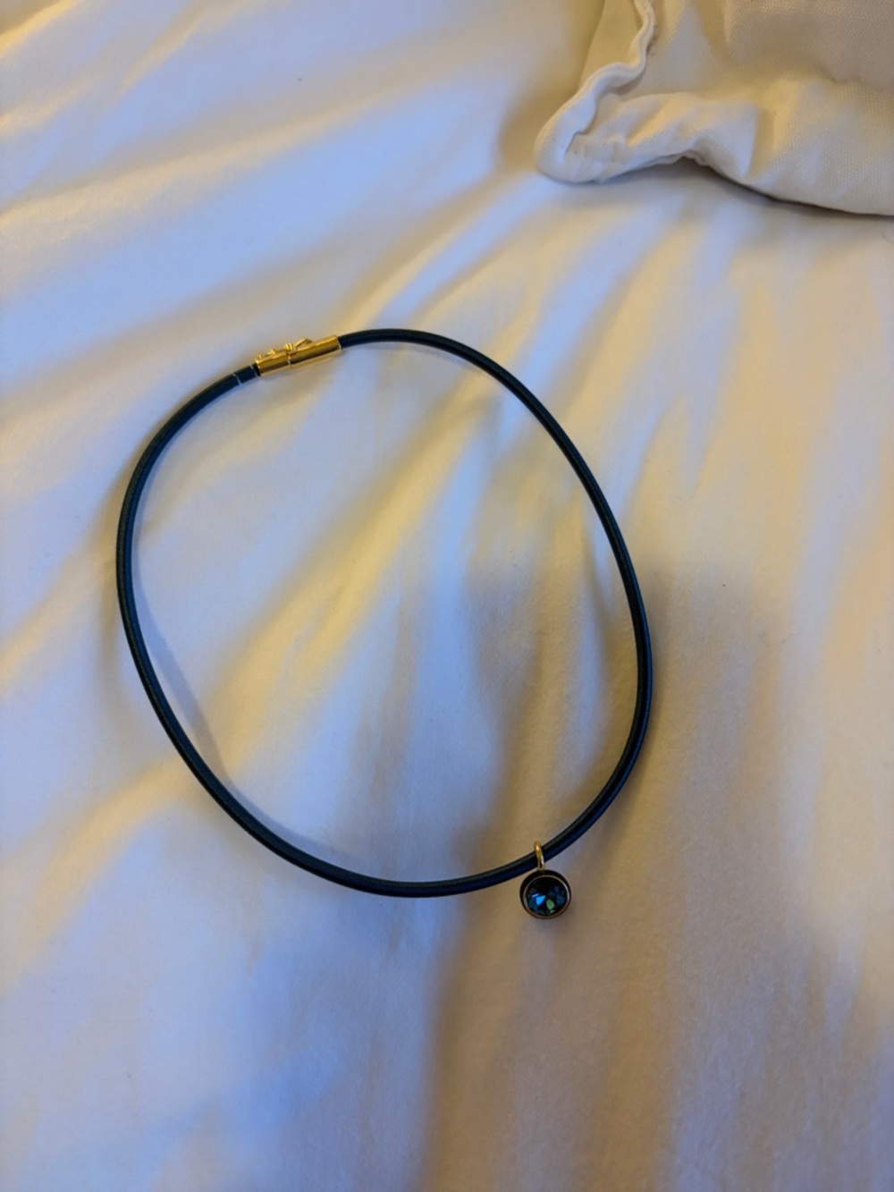 Veronica Beard Teal Cord Pendant